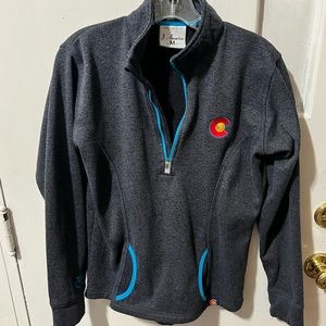 J. America - Colorado 1/4 zip pullover (BROKEN ZIPPER)